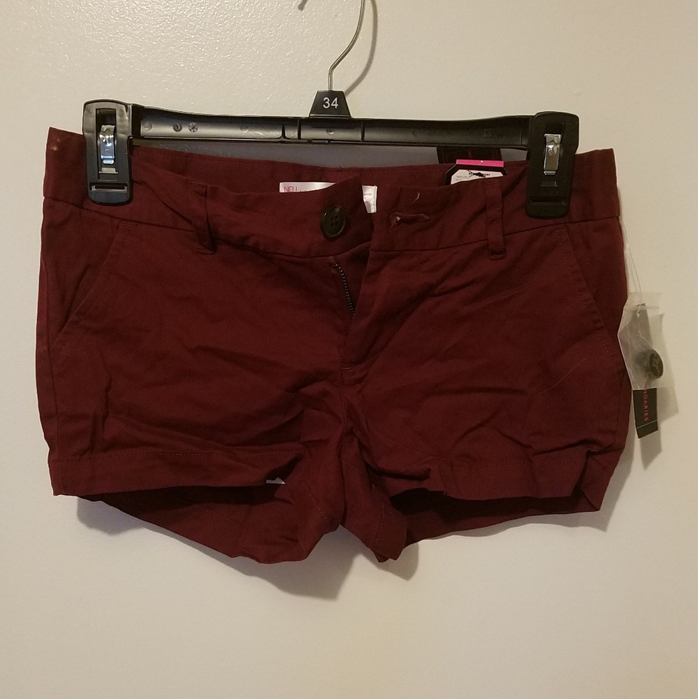 Burgundy shorts